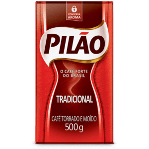 Café Pilão Tradicional Vácuo 500g – Fardo com 10 Unidades