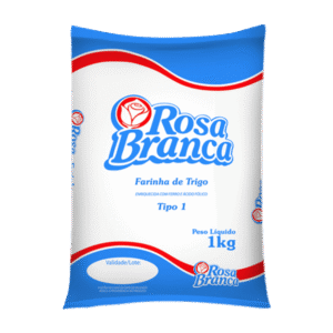Farinha de Trigo Rosa Branca 1kg – Fardo com 10 Unidades