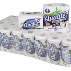 Papel Higiênico Folha Dupla Qualite 4 Rolos 30m – Fardo com 16 Unidades