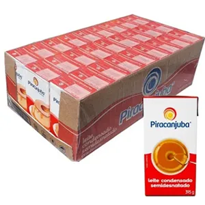 Leite Condensado Semidesnatado Piracanjuba 395g – Caixa com 27 Unidades
