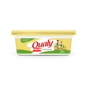 Margarina Cremosa com Sal Qualy 250g – Caixa com 24 Unidades